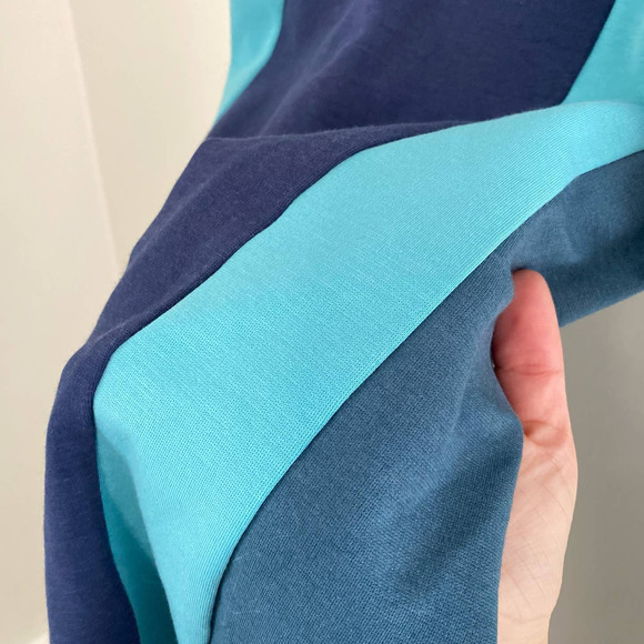 Boden Ponte Knit Color Block Striped Sheath Dress Blue Size 4 - Picture 8 of 12